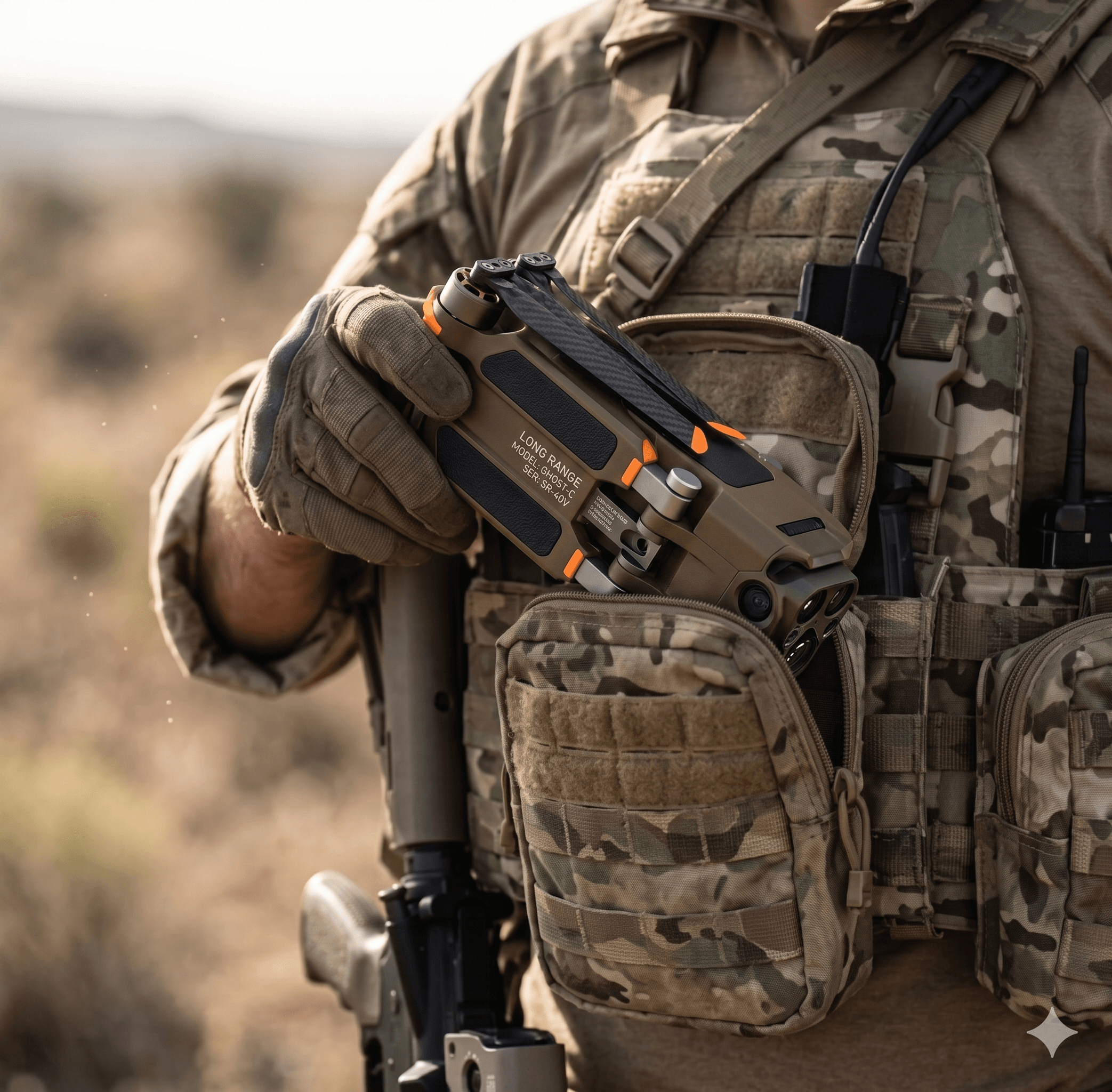 Silent Eye airframe in pouch form